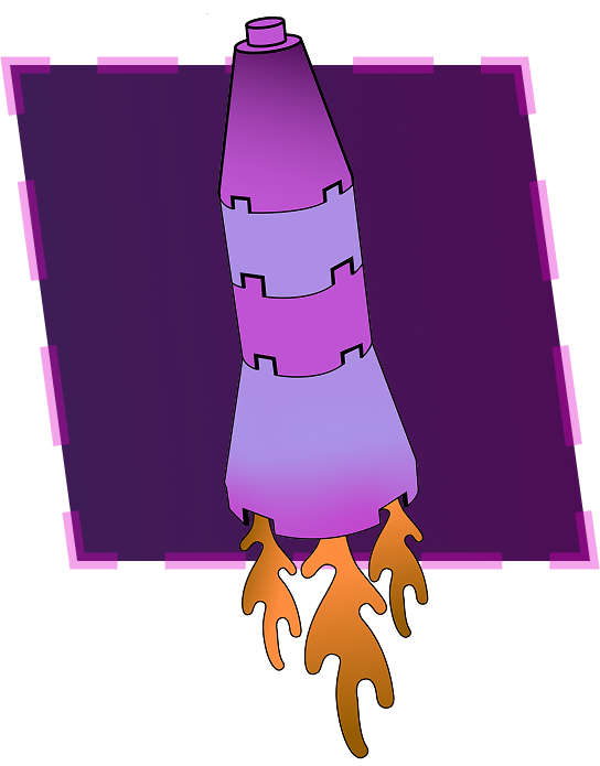 Fusée en LEGO représentant la créativité et l’innovation