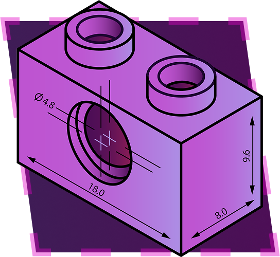 Construction LEGO technique illustrant la précision